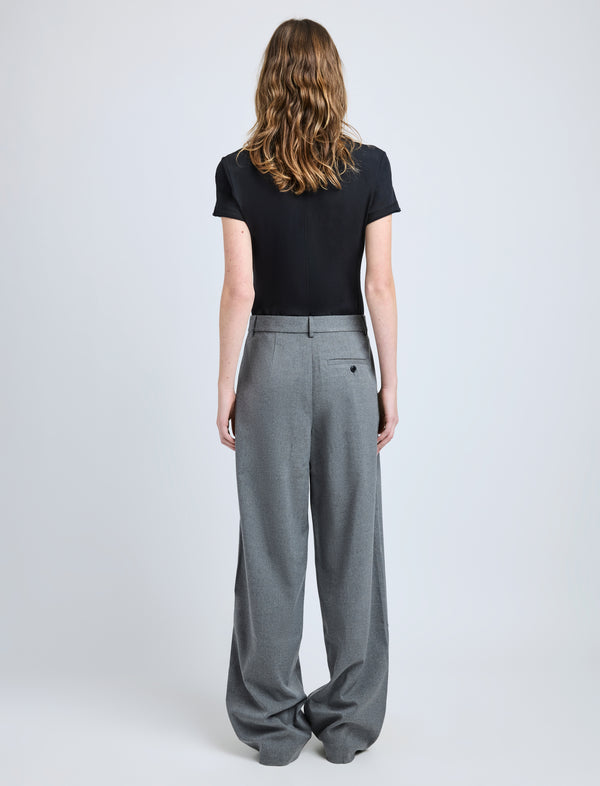 Proenza Schouler Proenza Schouler White Label Eleanor Pant In Flannel - Grey Melange