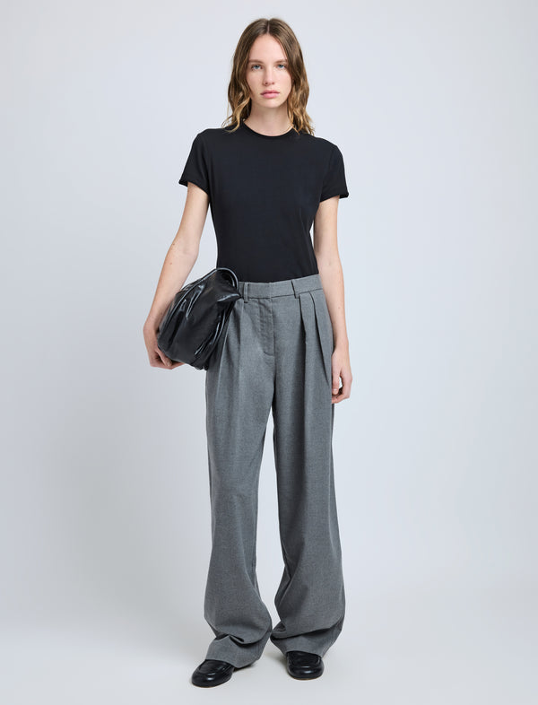 proenza schouler Proenza Schouler White Label Eleanor Pant in Flannel - Grey Melange