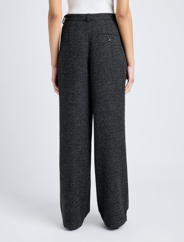 Proenza Schouler Proenza Schouler White Label Eleanor Pant In Tweed - Black/Alabaster
