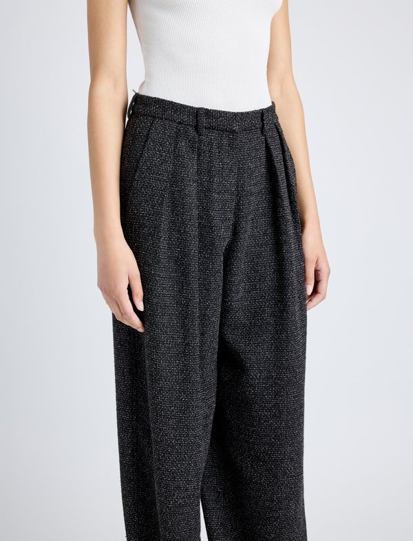 Proenza Schouler Proenza Schouler White Label Eleanor Pant In Tweed - Black/Alabaster