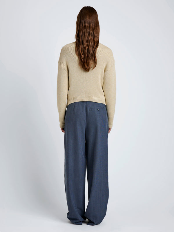 Proenza Schouler Proenza Schouler White Label Eleanor Pant In Wool Melange - Denim