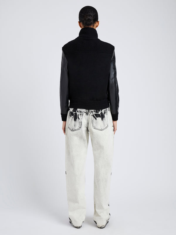 Proenza Schouler Proenza Schouler White Label Elenora Jacket In Lightweight Leather - Black