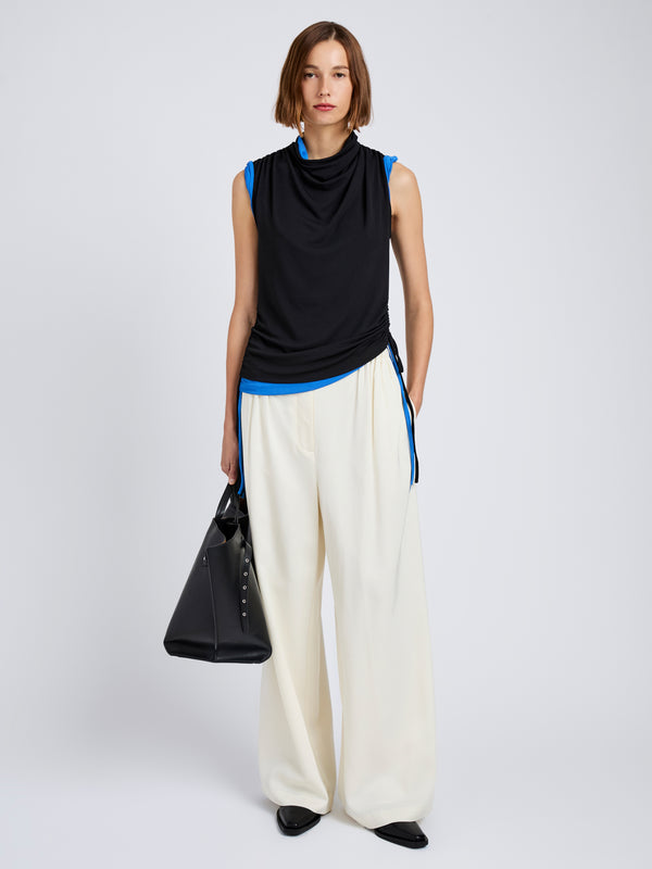 Proenza Schouler Proenza Schouler White Label Elna Top In Crepe Jersey - Black