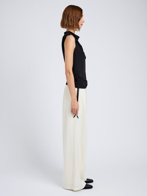 Proenza Schouler Proenza Schouler White Label Elna Top In Crepe Jersey - Black