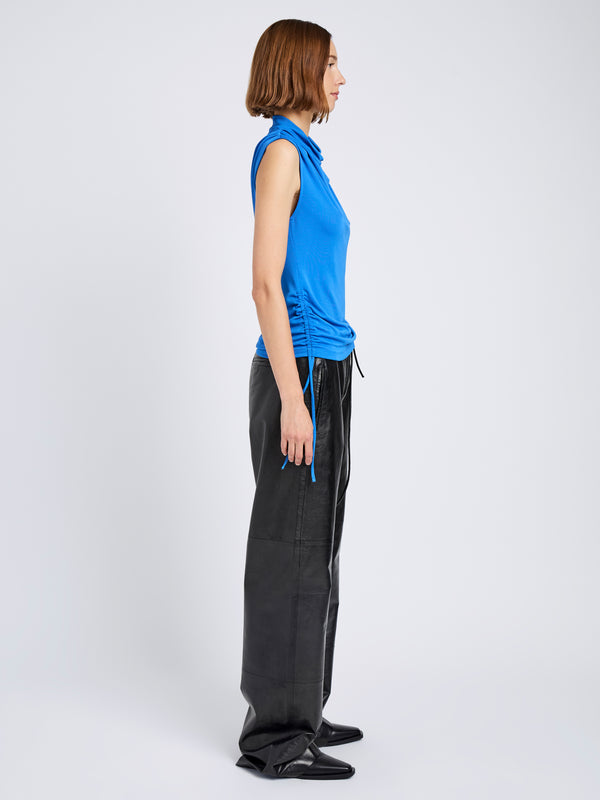 Proenza Schouler Proenza Schouler White Label Elna Top In Crepe Jersey - Sea