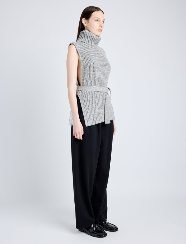 Proenza Schouler Proenza Schouler White Label Ember Vest In Mouline Knits - Pebble Melange