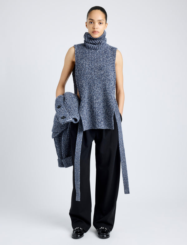 Proenza Schouler Proenza Schouler White Label Ember Vest In Mouline Knits - Ink Melange
