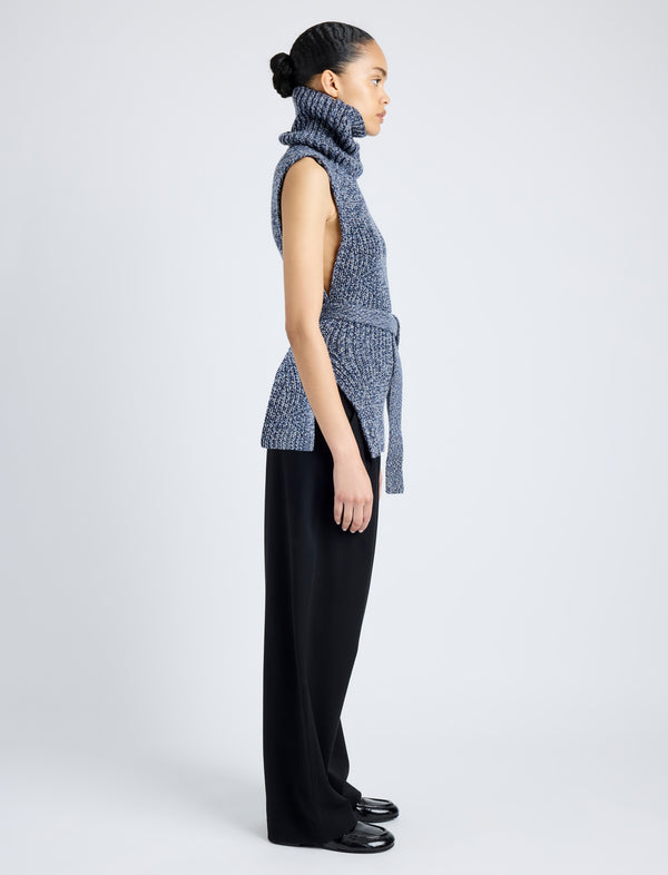 Proenza Schouler Proenza Schouler White Label Ember Vest In Mouline Knits - Ink Melange