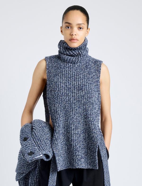 proenza schouler Proenza Schouler White Label Ember Vest in Mouline Knits - Ink Melange
