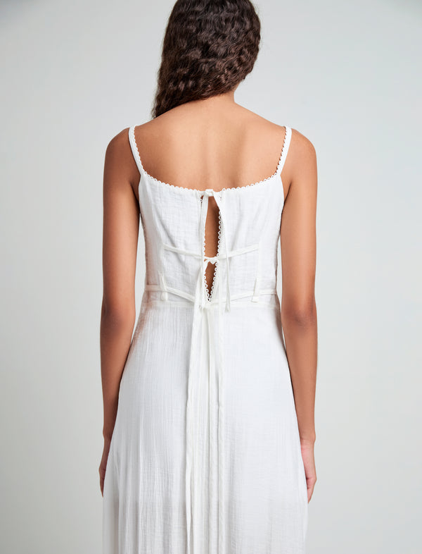 Proenza Schouler Proenza Schouler White Label Evelyn Dress In Crinkle Viscose - White