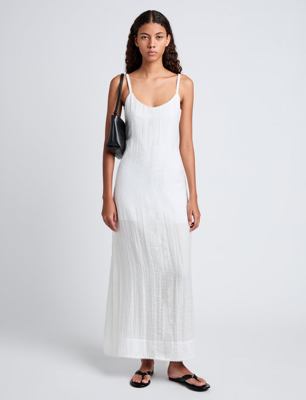 proenza schouler Proenza Schouler White Label Evelyn Dress in Crinkle Viscose - White