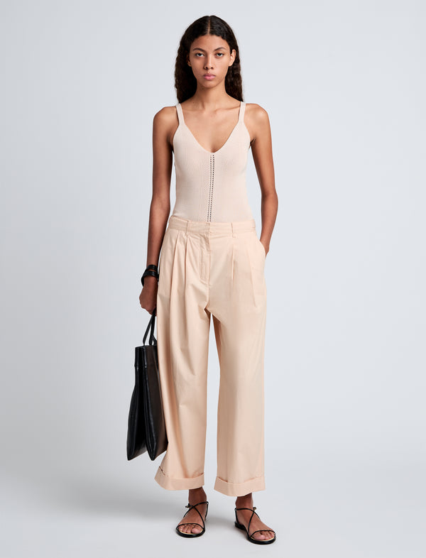 Proenza Schouler Proenza Schouler White Label Gene Knit Tank Top In Picot Cotton - Light Rose