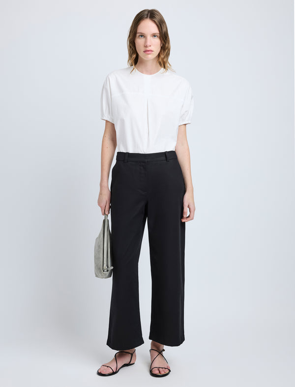 Proenza Schouler Proenza Schouler White Label Haleigh Top In Cotton Sateen - White