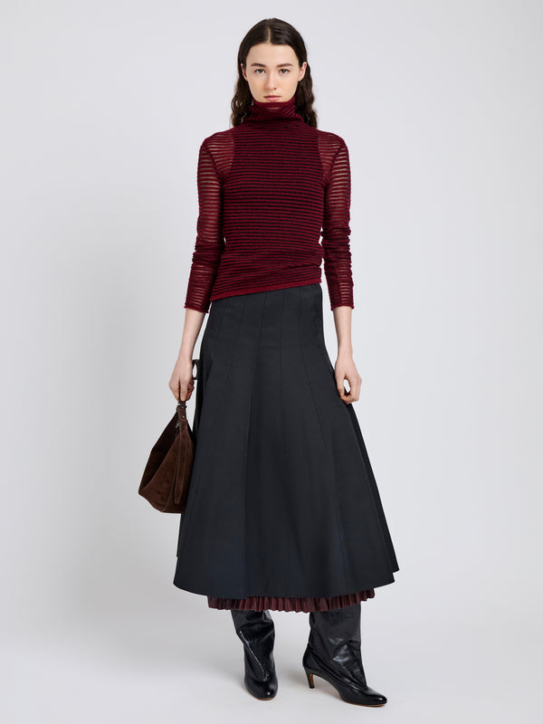 proenza schouler Proenza Schouler White Label Heidi Skirt in Tech Cotton - Black
