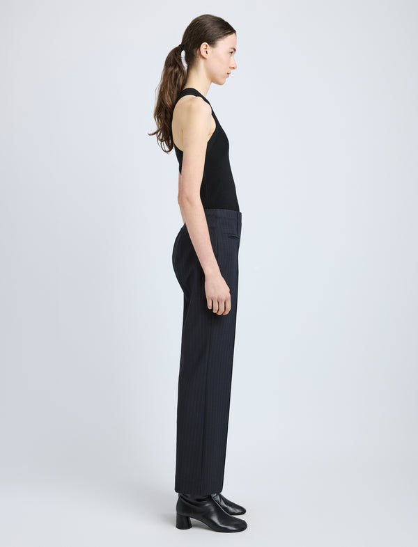 Proenza Schouler Proenza Schouler White Label Isadora Pant In Stretch Tailoring - Ink Check