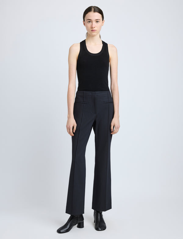 proenza schouler Proenza Schouler White Label Isadora Pant in Stretch Tailoring - Ink Check