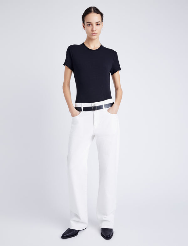 Proenza Schouler Proenza Schouler White Label Jersey T-Shirt - Black