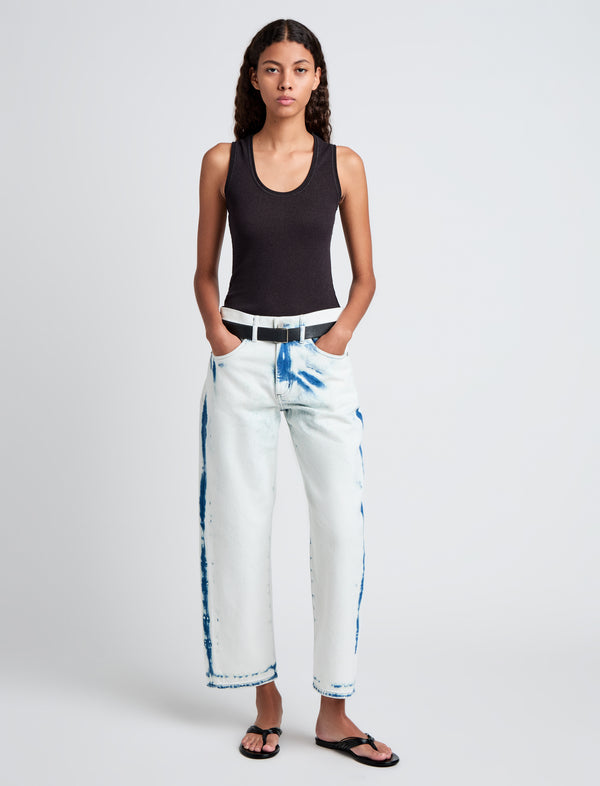 Proenza Schouler Proenza Schouler White Label Jessa Tank Top In Twisted Rib - Black