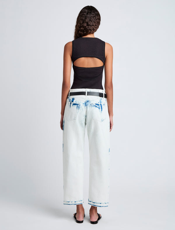 Proenza Schouler Proenza Schouler White Label Jessa Tank Top In Twisted Rib - Black