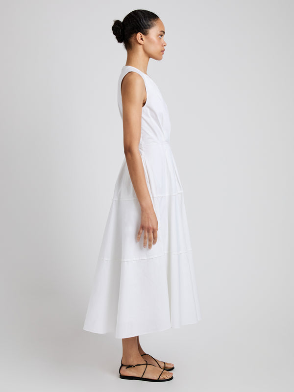 Proenza Schouler Proenza Schouler White Label Kailey Dress In Stretch Poplin - White