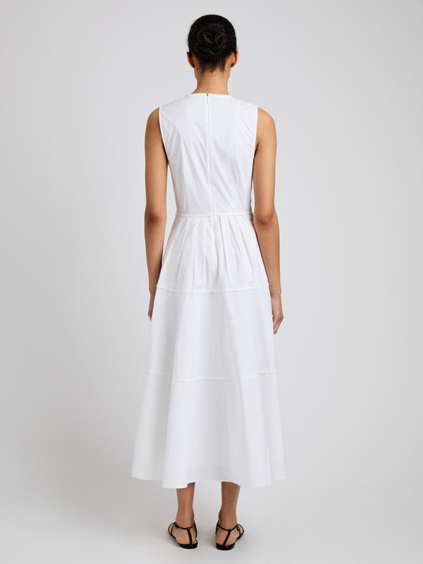 Proenza Schouler Proenza Schouler White Label Kailey Dress In Stretch Poplin - White