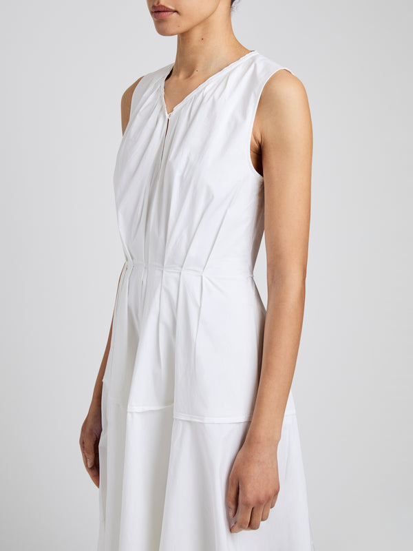 Proenza Schouler Proenza Schouler White Label Kailey Dress In Stretch Poplin - White
