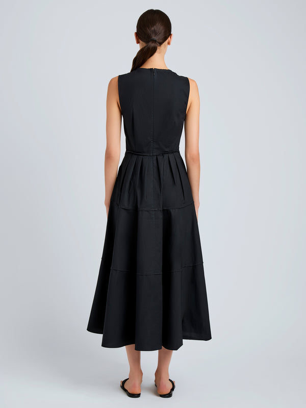 Proenza Schouler Proenza Schouler White Label Kailey Dress In Stretch Poplin - Black
