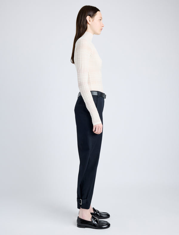 Proenza Schouler Proenza Schouler White Label Kay Pant In Cotton Twill - Black