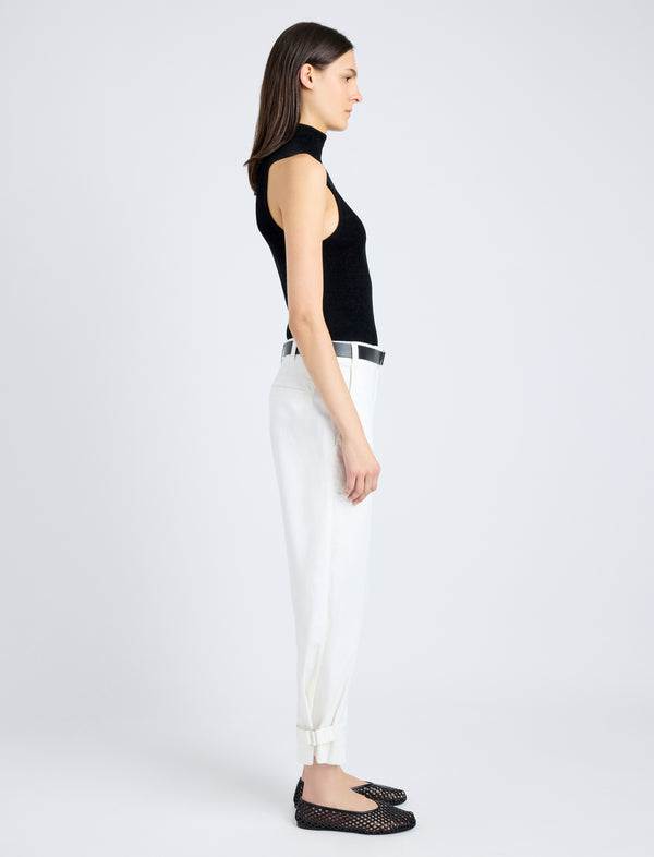 Proenza Schouler Proenza Schouler White Label Kay Pant In Cotton Twill - Off White