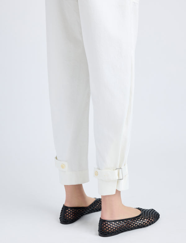 Proenza Schouler Proenza Schouler White Label Kay Pant In Cotton Twill - Off White