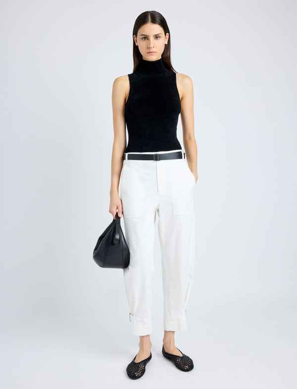 proenza schouler Proenza Schouler White Label Kay Pant in Cotton Twill - Off White