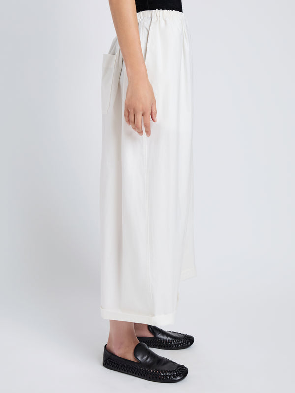 Proenza Schouler Proenza Schouler White Label Kayla Pant In Brushed Poplin - White