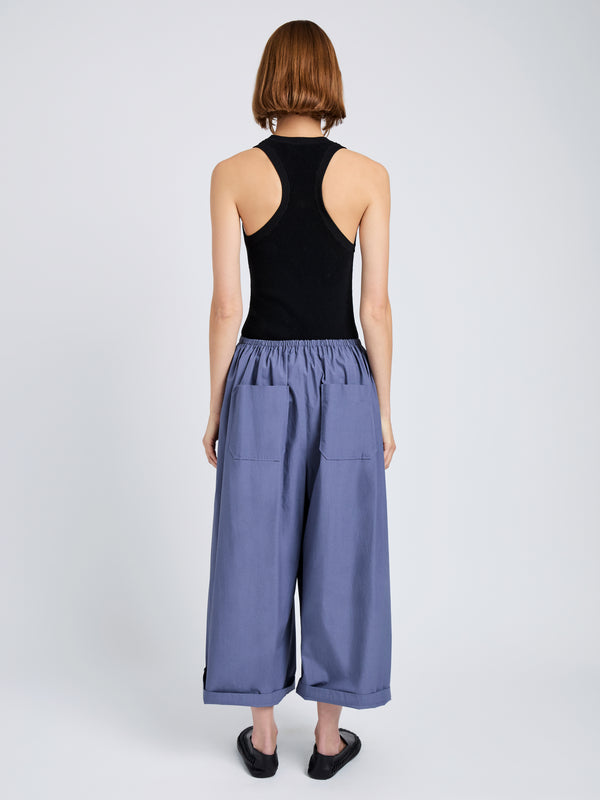 Proenza Schouler Proenza Schouler White Label Kayla Pant In Brushed Poplin - Slate