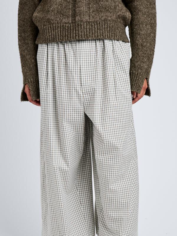 Proenza Schouler Proenza Schouler White Label Kayla Pant In Check Shirting - Grey Multi