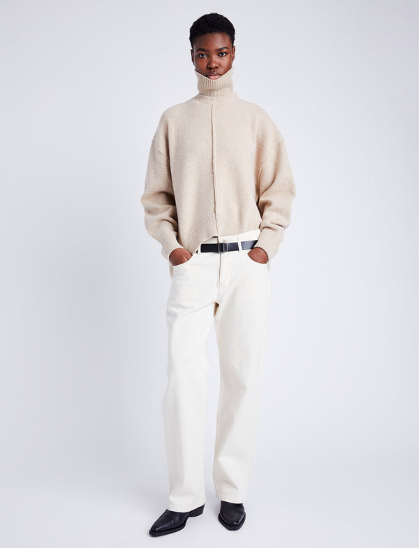 Proenza Schouler Proenza Schouler White Label Kellen Knit Sweater In Wool Blend - Birch