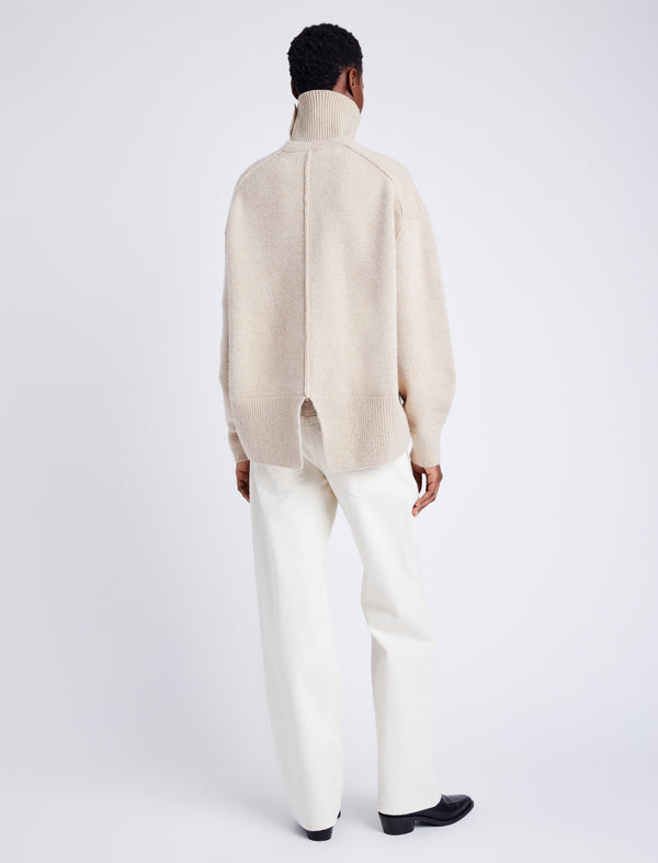 Proenza Schouler Proenza Schouler White Label Kellen Knit Sweater In Wool Blend - Birch