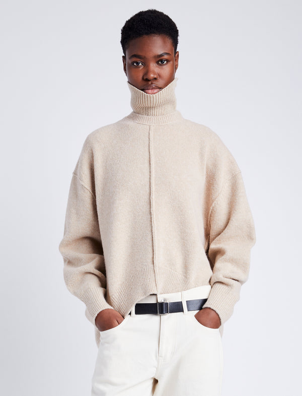 proenza schouler Proenza Schouler White Label Kellen Knit Sweater in Wool Blend - Birch