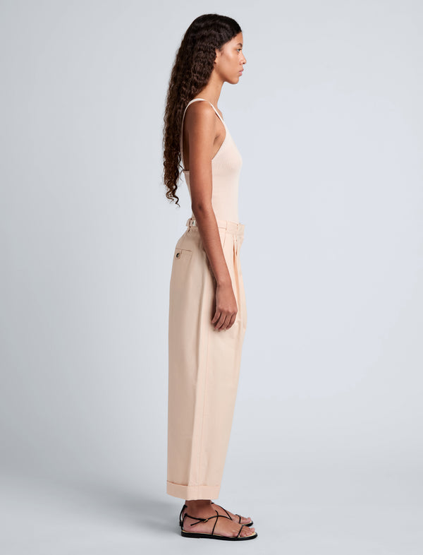 Proenza Schouler Proenza Schouler White Label Kyle Pant In Brushed Poplin - Light Rose