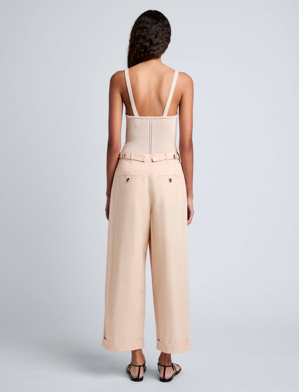 Proenza Schouler Proenza Schouler White Label Kyle Pant In Brushed Poplin - Light Rose