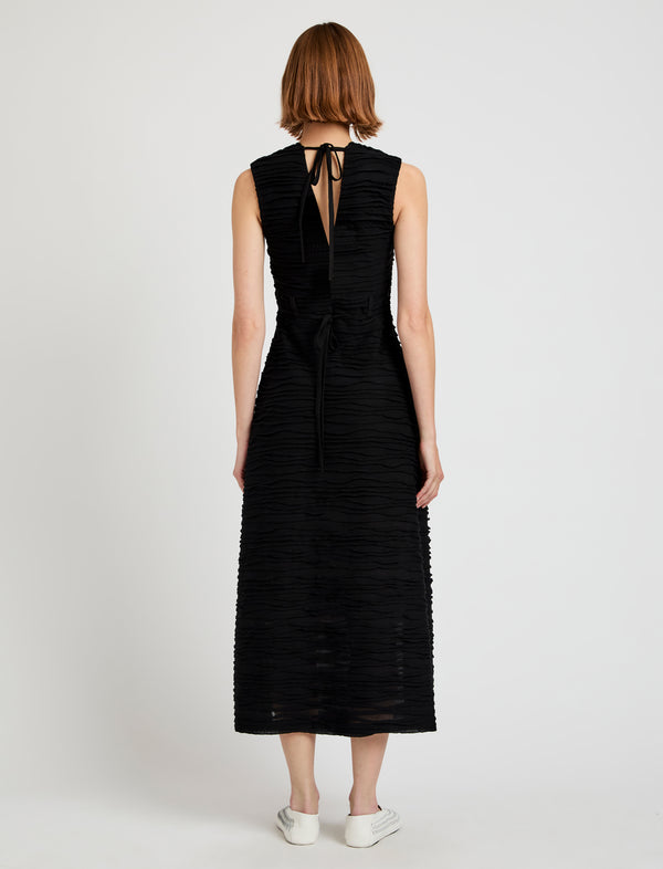Proenza Schouler Proenza Schouler White Label Laura Dress In Textured Cotton - Black