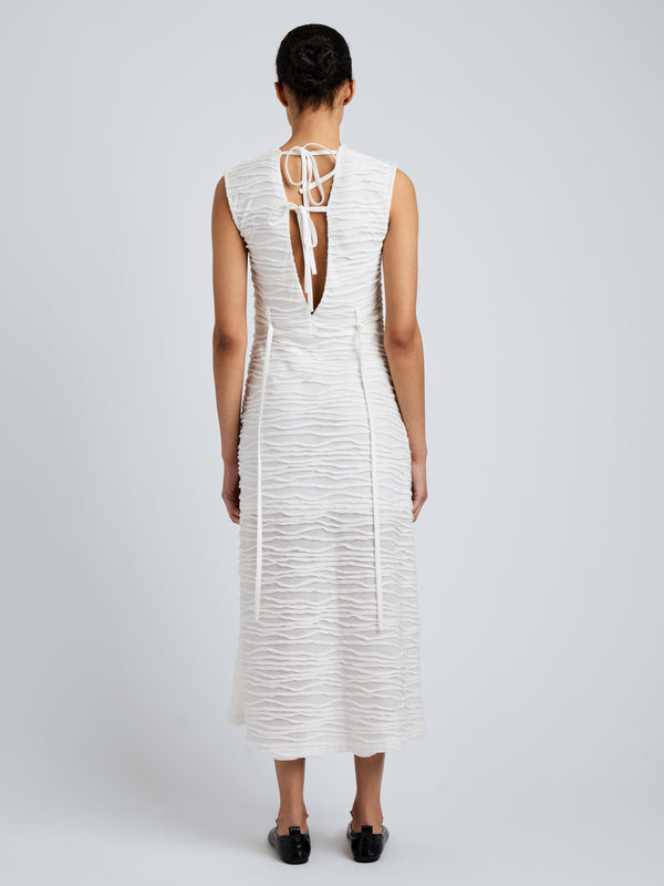 Proenza Schouler Proenza Schouler White Label Laura Dress In Textured Cotton - White