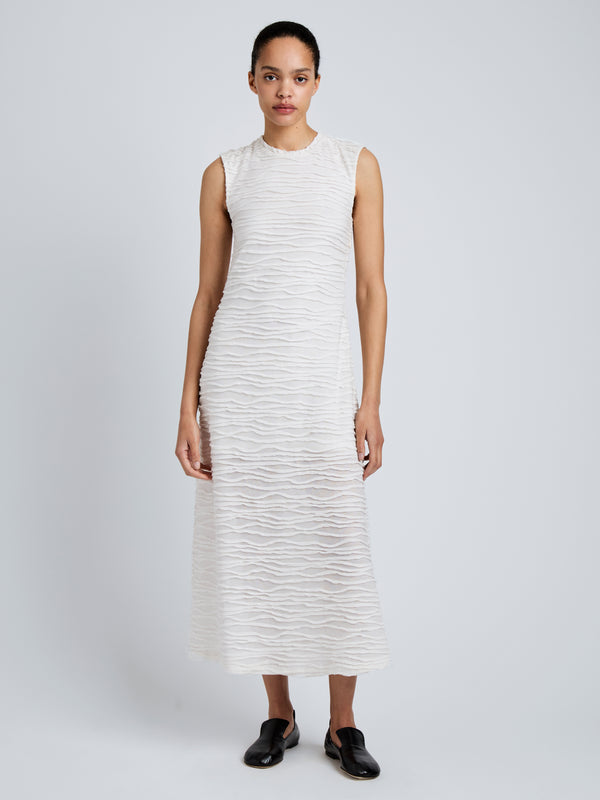 proenza schouler Proenza Schouler White Label Laura Dress in Textured Cotton - White