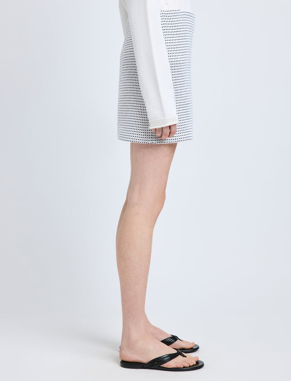 Proenza Schouler Proenza Schouler White Label Lawson Skirt In Two Tone Tweed - Off White