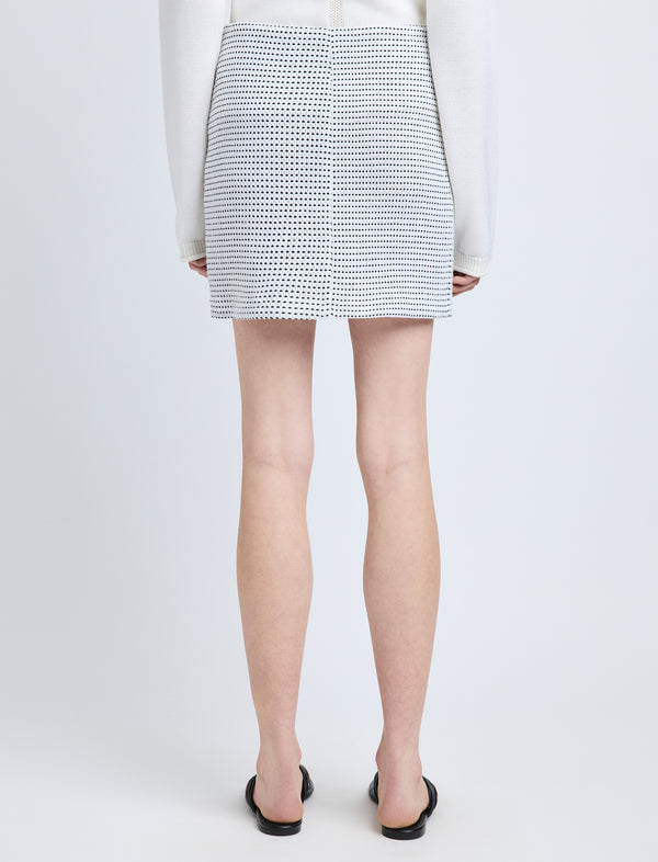Proenza Schouler Proenza Schouler White Label Lawson Skirt In Two Tone Tweed - Off White