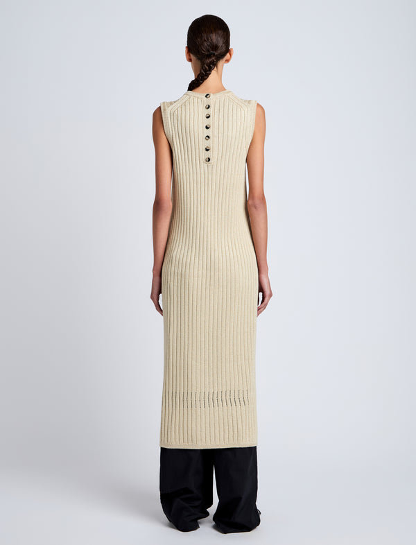 Proenza Schouler Proenza Schouler White Label Leighton Knit Dress In Dry Rib - Light Wheat
