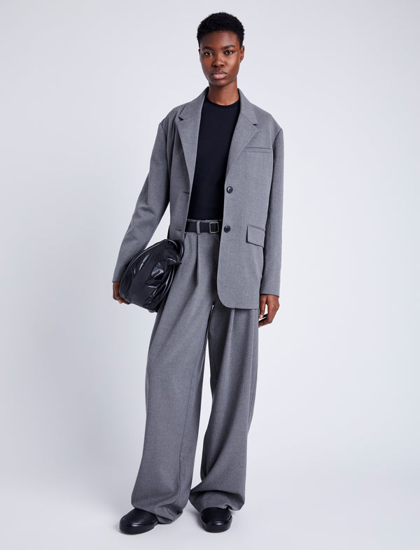 Proenza Schouler Proenza Schouler White Label Lincoln Jacket In Flannel - Grey Melange