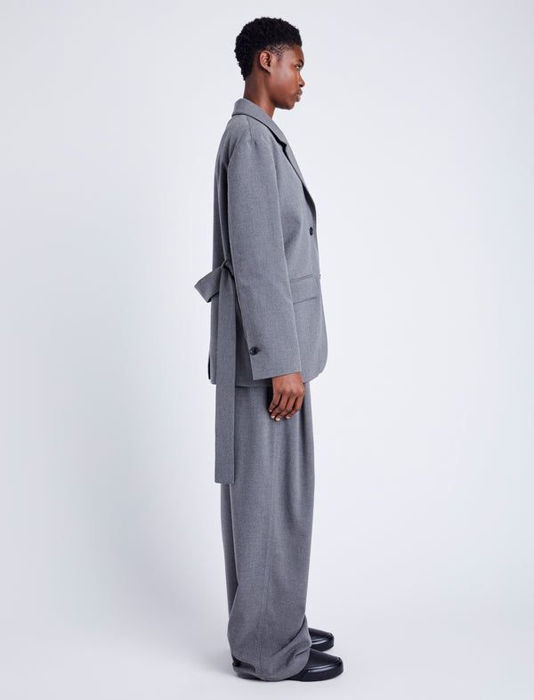 Proenza Schouler Proenza Schouler White Label Lincoln Jacket In Flannel - Grey Melange