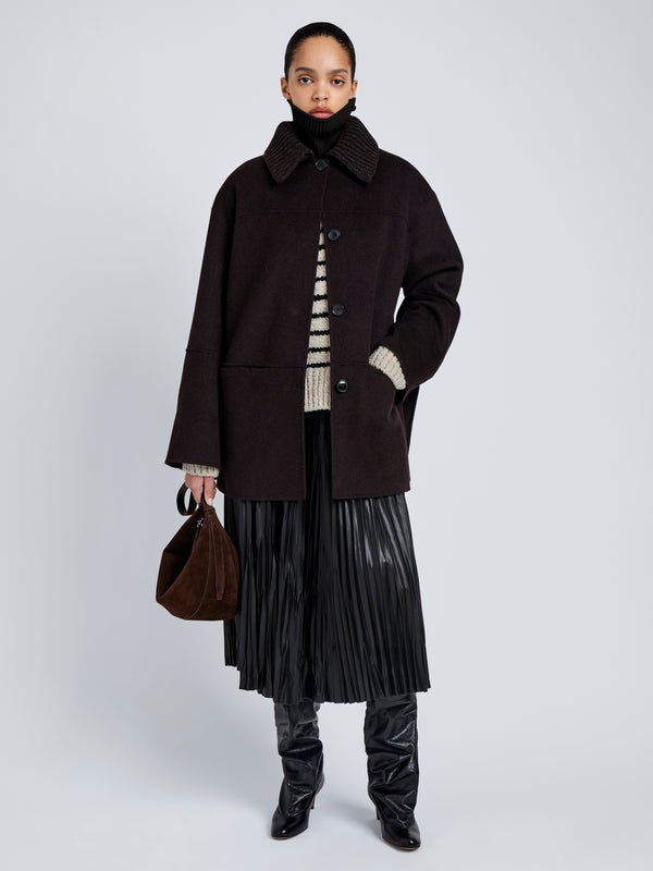 Proenza Schouler Proenza Schouler White Label Lisa Coat In Double Face Wool - Hickory