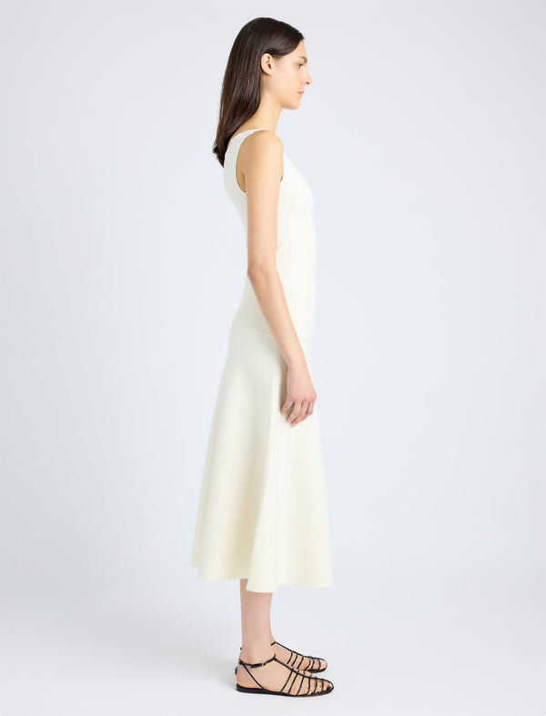 Proenza Schouler Proenza Schouler White Label Lucia Dress In Souffle Knit - Alabaster
