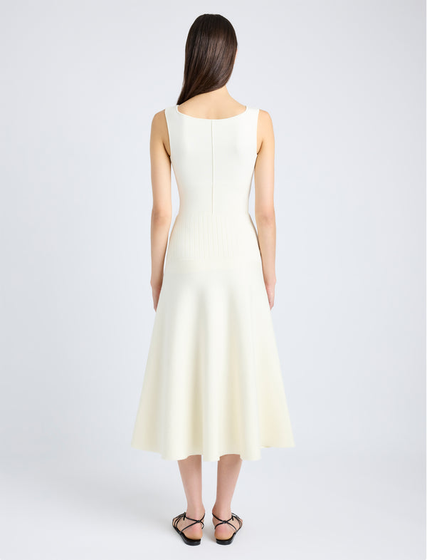Proenza Schouler Proenza Schouler White Label Lucia Dress In Souffle Knit - Alabaster